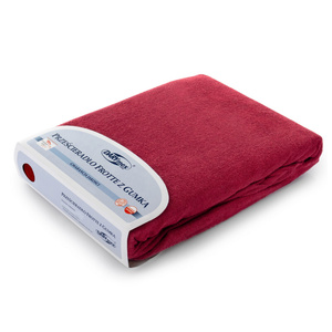 Terry sheet with elastic 019_D Maroon 80x140