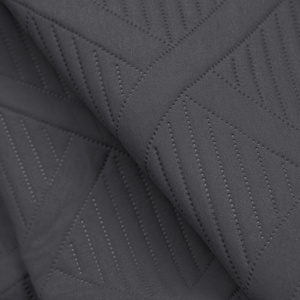 Quilt 220 x 240 Design Quilted Alara5 Steel