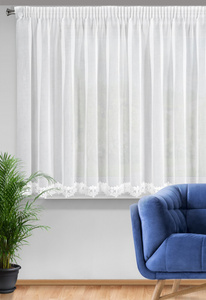 Firana 350 x 155 Dekoracyjna Gotowa Kaja Biały