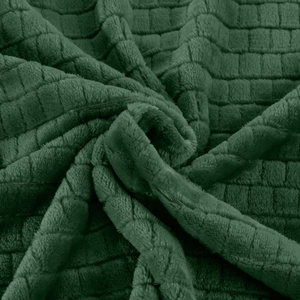 Blanket 170 x 210 Microfiber Design Cindy2 Dark Herb