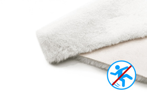 Rug 60 x 90 Soft Plush Fur Rabbit 113