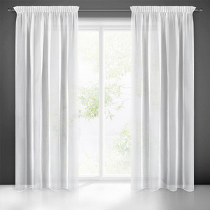 Lucy Decorative Curtain on Tape 140 x 270 White