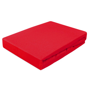 Jersey sheet with elastic 016_D Red 180x200