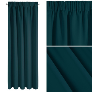 Blackout Logan Tape Curtain 140 x 270 Petrol