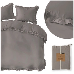 Pościel 220 x 200 3cz Bawełna Pure Z Falbaną 05