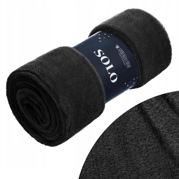 200 x 220 Microfiber Solo Blanket Black