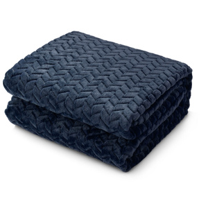 Blanket 200 x 220 Microfiber Embossed Plush Ala Houndstooth 3D 06