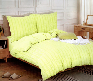 Bedding 160 x 200 3pc Single Stripe Bark Clea 06