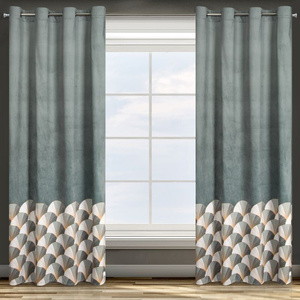 Curtain 140 x 250 Design91 Velvet Gina Steel 