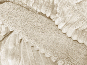 Double Sided Capri Bedspread Beige 160x200