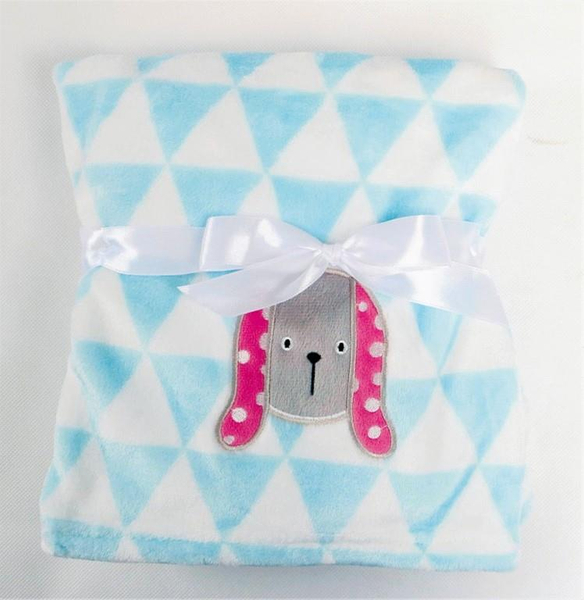 Kocyk 75 x 100 Mikrofibra z Haftem Ricco RI7A