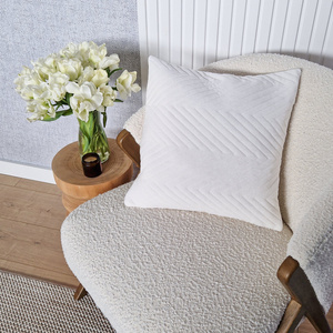 Caden 07 Velvet Herringbone Cushion 45 x 45