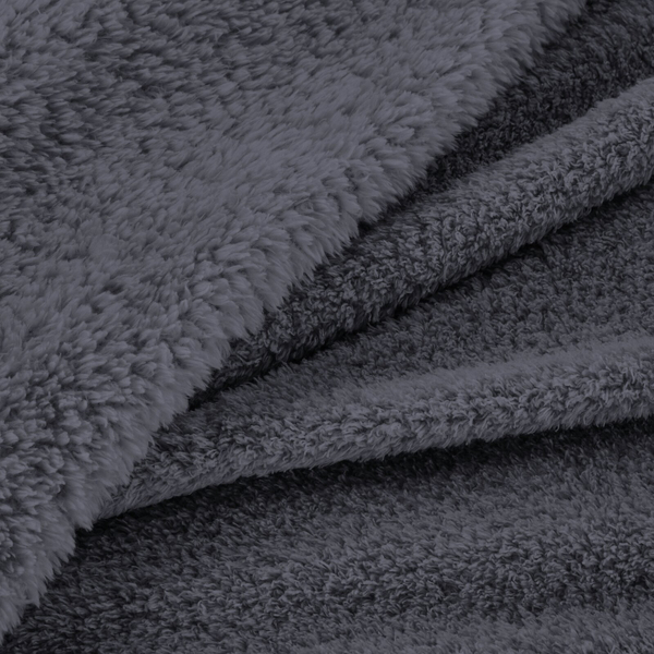 Blanket 70 x 160 Microfiber Lamb Lori Steel