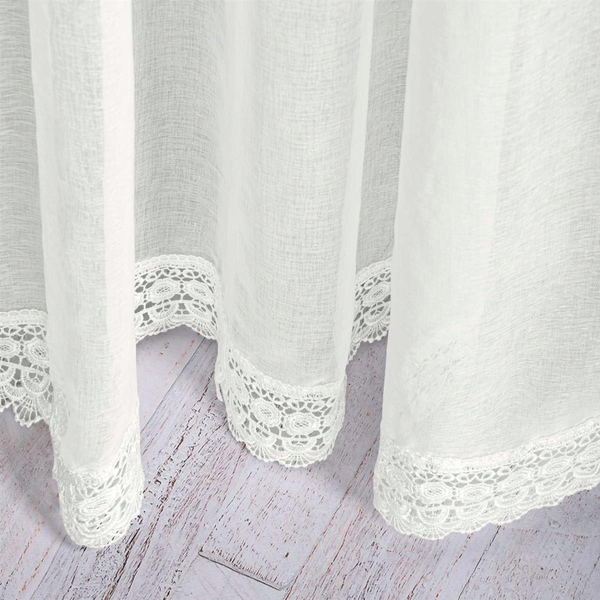 Curtain 300 x 270 Decorative Celia Tape White