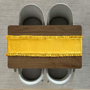 Table Runner 40 x 160 Decorative with Ruffles Ligia 03