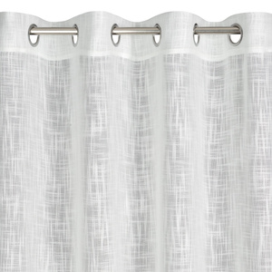 Zasłona 140 x 250 Dekoracyjna Przelotki Liren Bia