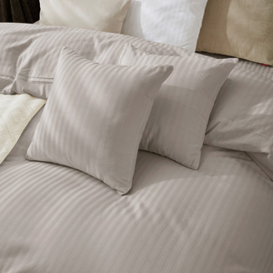 Bedding 220 x 200 3pc Cotton Adamash Taupe