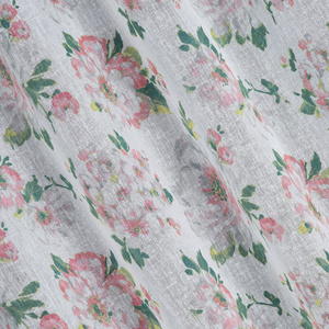 Curtain 140 x 250 Decorative Emi White+Pink