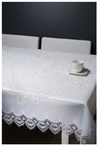 Guipure tablecloth 088_White 140x260