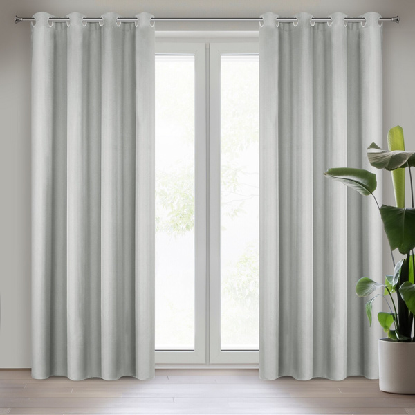Zasłona 140 x 250 Dekoracyjna Adore Stal