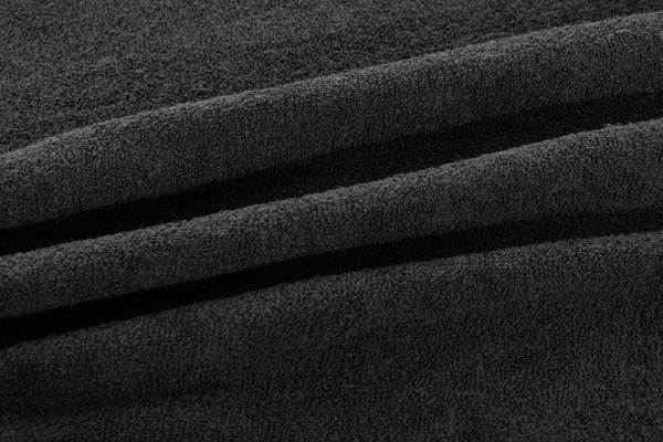 Terry sheet with elastic 002_D Black 80x140