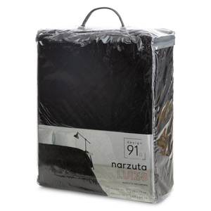 Narzuta 220 x 240 Pikowana Welurowa Luiz8 Czarny