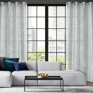 Zasłona 140 x 250 Dekoracyjna Przelotki Liren Sreb