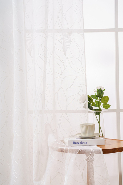 Decorative Curtain 145 x 270 Tape Cruz Voile 01