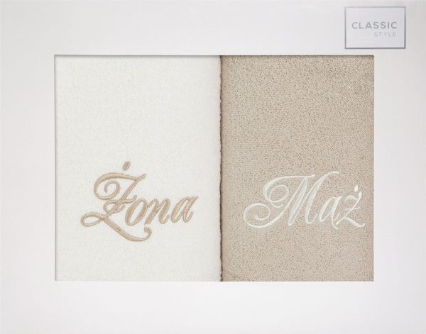 Husband Wife Towel Set 2 2 pcs. 70 x 140 Kr+Be