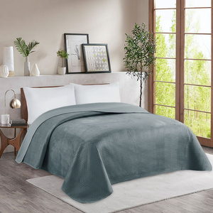 Premium Quilted Bedspread 200 x 220 C.Grey