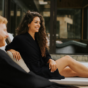 Szlafrok Gofer Bawełna Unisex Vizzy XL 04 Czarny