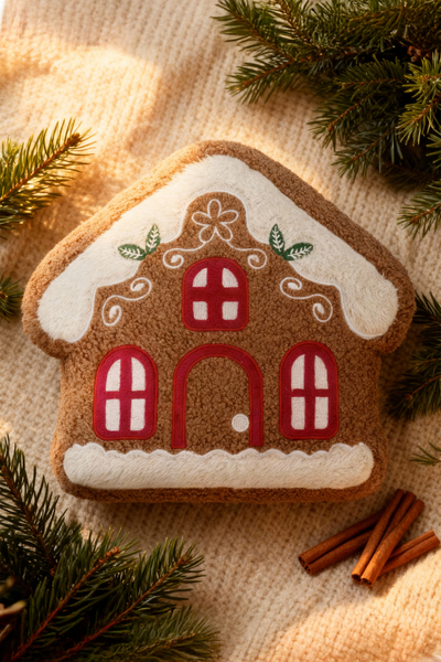 Poduszka 28 x 25 Świąteczna Piernik Ginger House