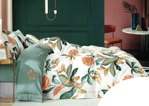 Bedding 200 x 220 3pc Cotton Satin No. A1586