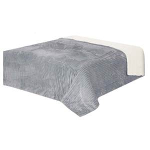 Double Sided Capri Grey / Cream Bedspread 200x220