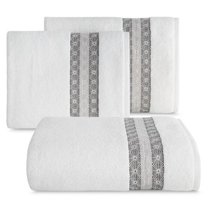 50 x 90 Bath Towel Cotton Malika 01 White
