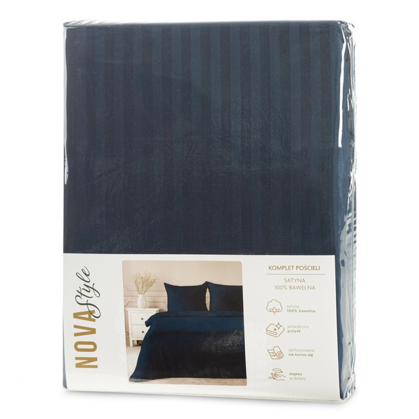 Pościel 160 x 200 3cz Satyna Bawełniana Vera Gran
