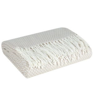 Blanket 130 x 170 Acrylic Acrylic3 Beige