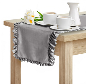 Table Runner 40 x 180 Decorative with Ruffles Ligia 07