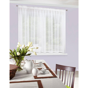 Lucy Decorative Curtain on Tape 300 x 160 White