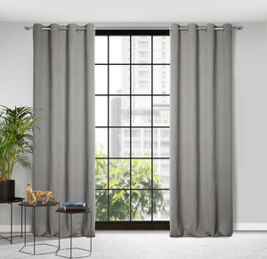 Amaro Blackout Curtain 140 x 250 Ashen