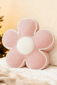 Pillow 50 x 15 Decorative Flower Boucle Pink