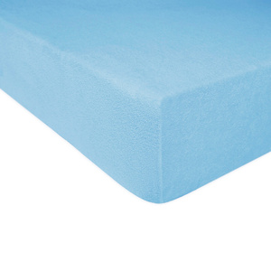 Prześcieradło Frotte z Gumką 027_D Niebieski 60x120