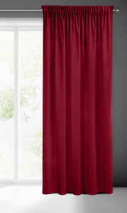 Curtain 140 x 270 Decorative Pierre Cardin Sibel Maroon