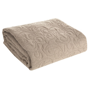Quilted Decorative Bedspread 220 x 240 Len4 Beige