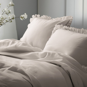 Pościel 220 x 200 3cz Bawełna Pure Z Falbaną 04