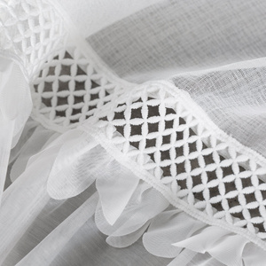 Firana 60 x 150 Dekoracyjna Gotowa KATRIN Biały