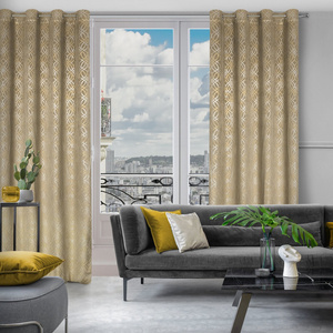 Curtain 140 x 250 Decorative Velvet Areta Beige