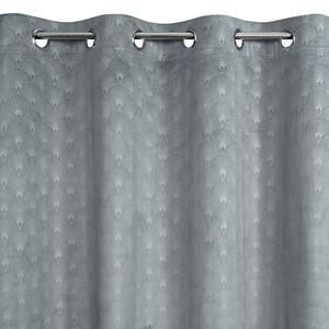 Zasłona Velvet Julia 140 x 250 Przelotka Szary