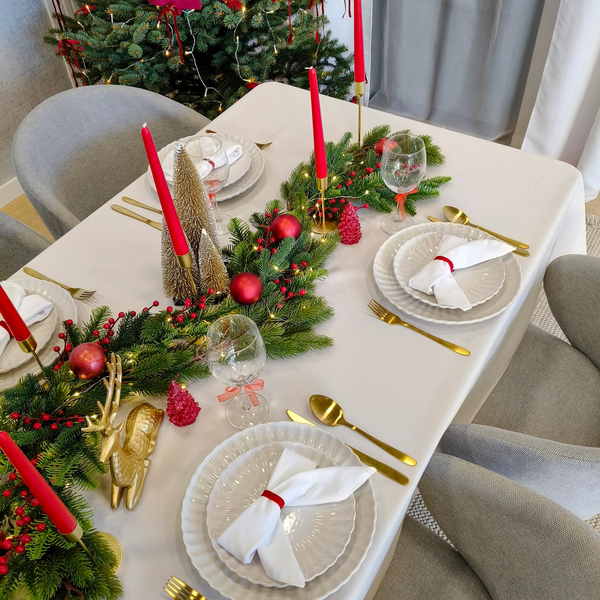 Tablecloth 120x220 Stain-Resistant Surbo Cream