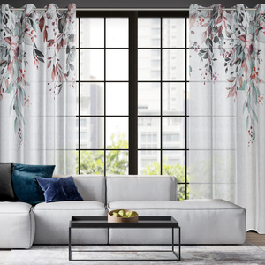 Curtain 140 x 260 Decorative 2 pcs Meg White+Green